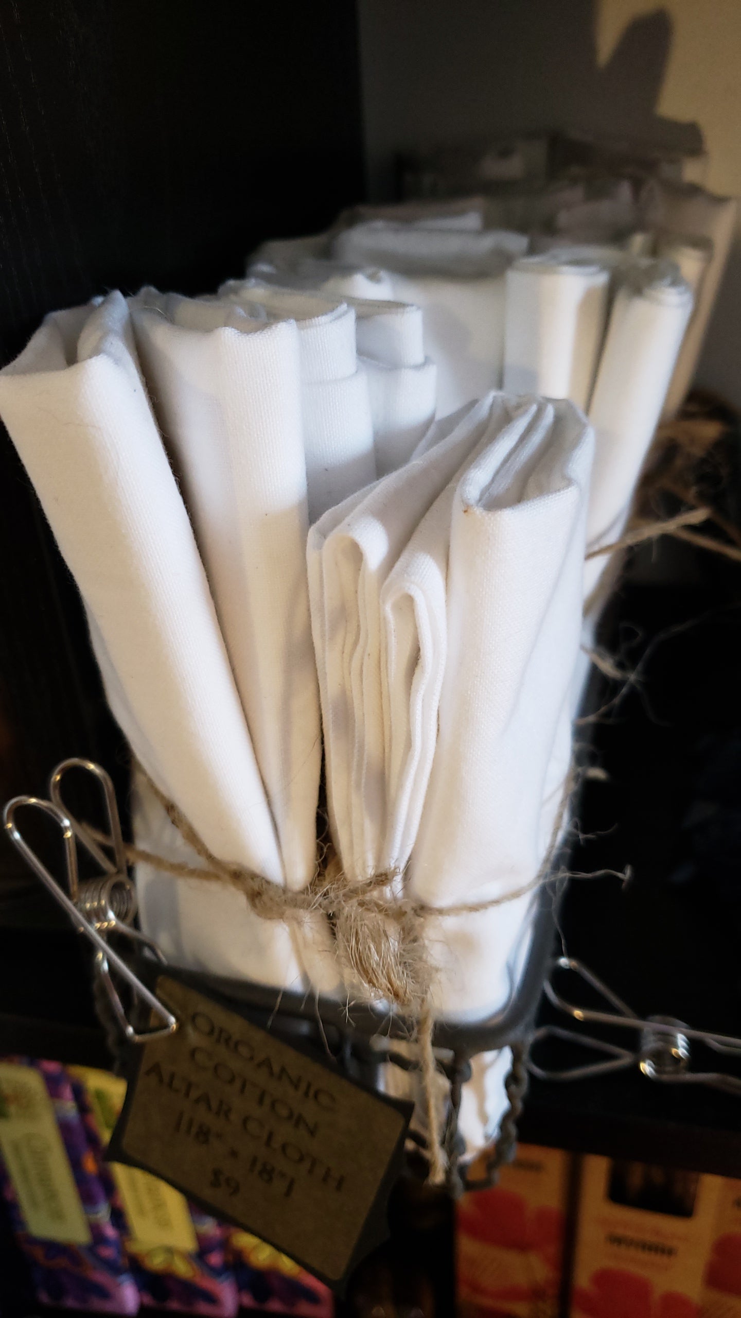 White Organic Cotton Altar Cloth