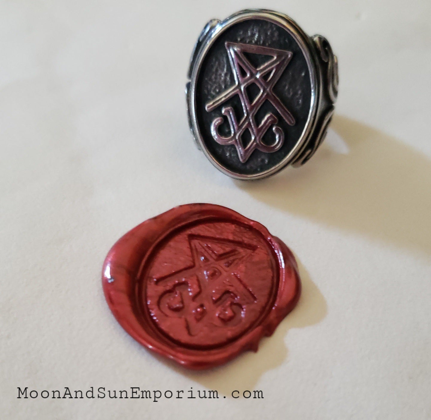 Lucifer Sigil Signet Ring