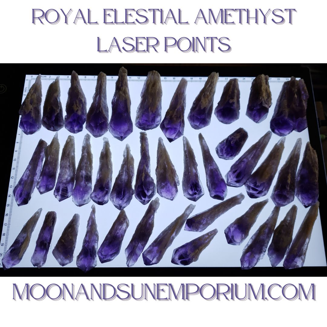 Royal Elestial Amethyst Laser Points
