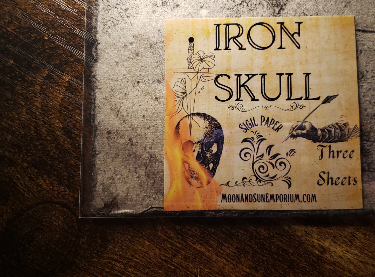 Iron Skull Sigil Paper
