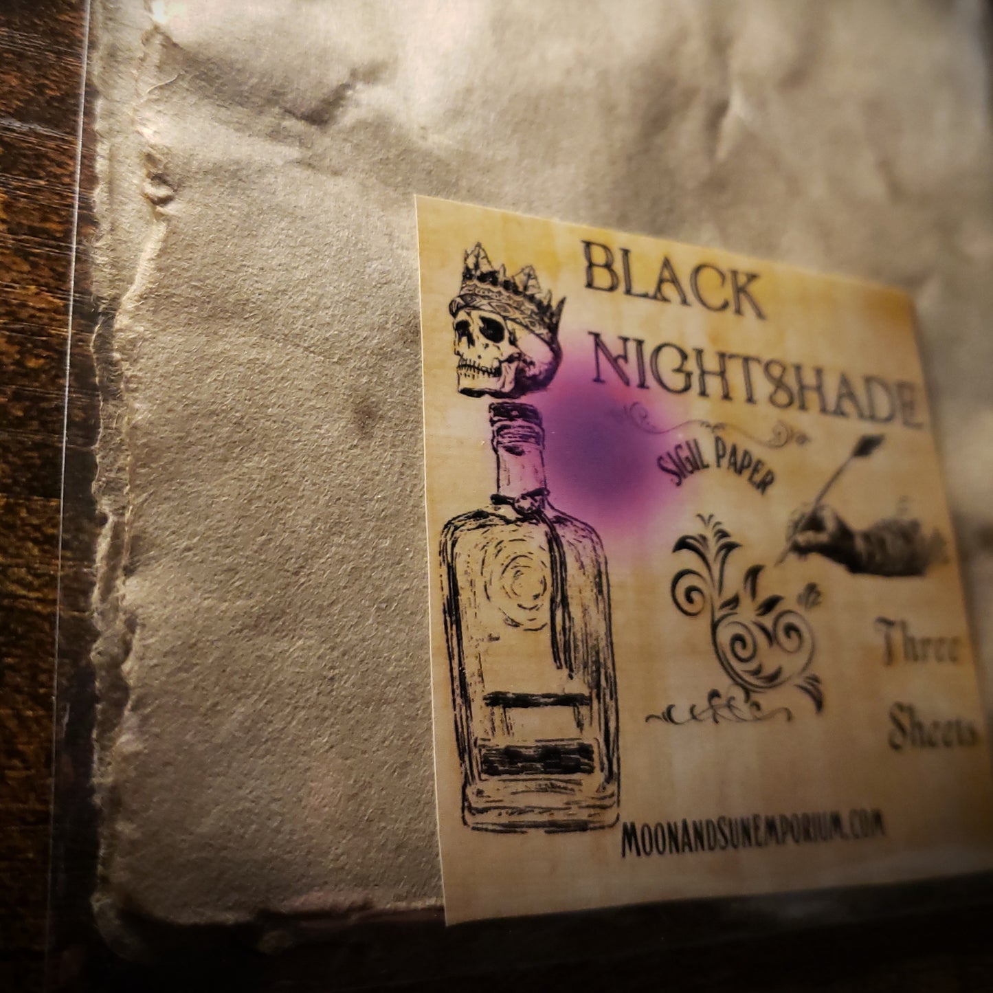 Black Nightshade Sigil Paper