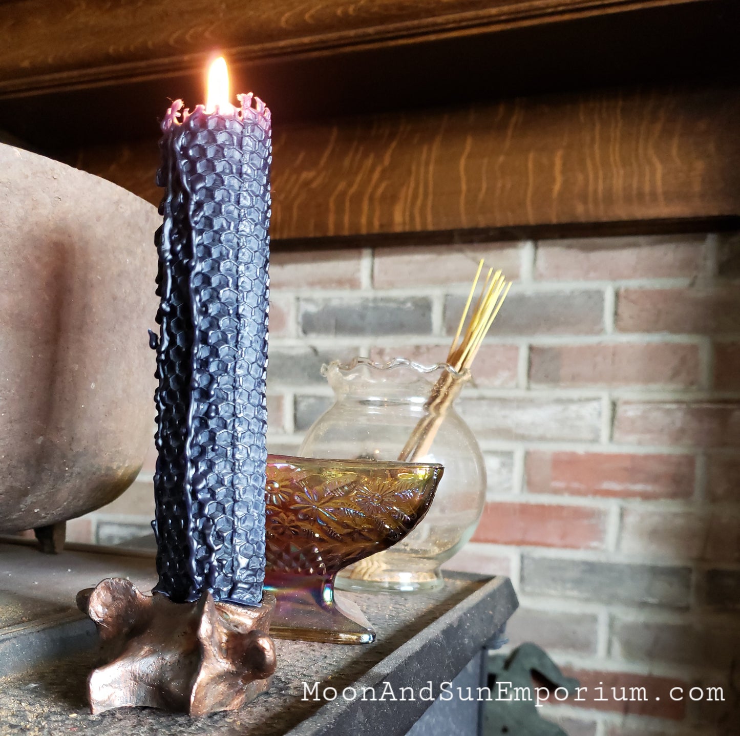 Small Life-Size Human Spine Candle Holder