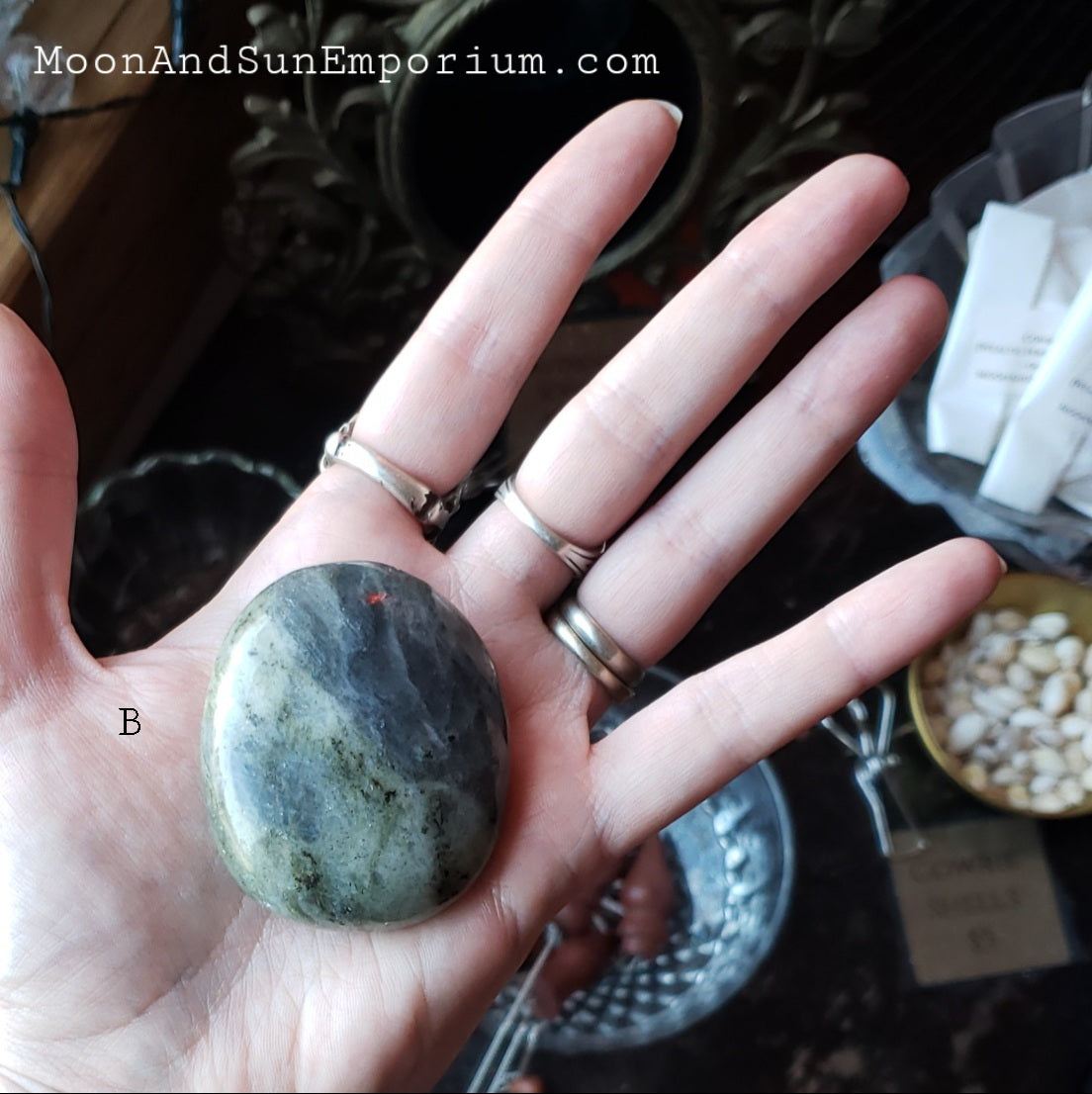 Labradorite Palm Stone