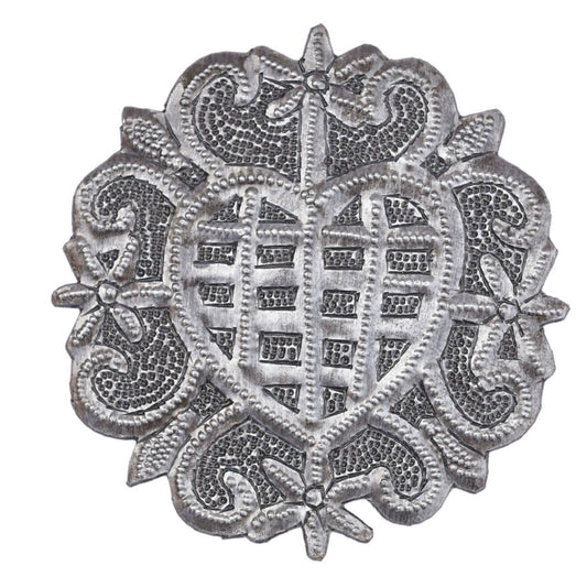 Erzulie Freda Metal Veve Ornament Handmade in Haiti