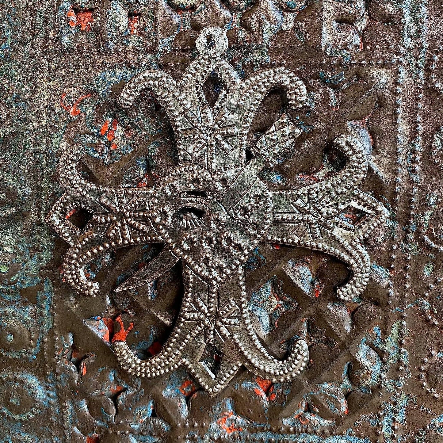 Erzulie Dantor Metal Veve Ornament II Handmade in Haiti