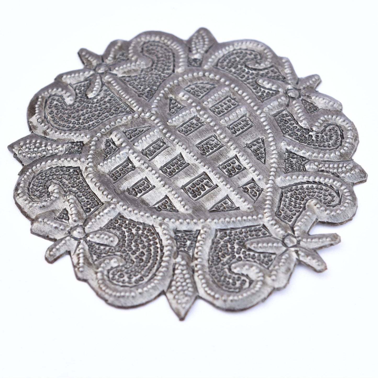 Erzulie Freda Metal Veve Ornament Handmade in Haiti