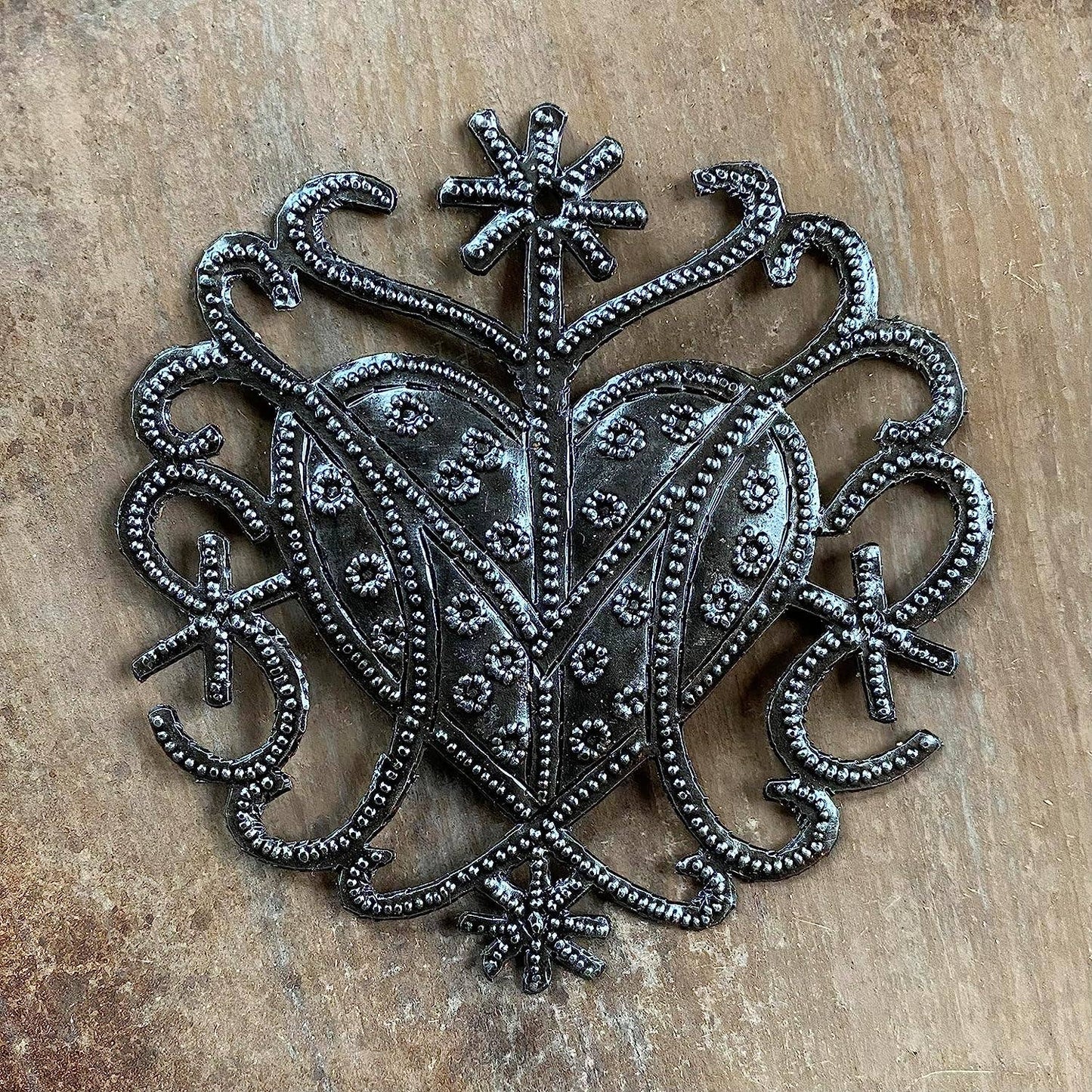 Erzulie Freda Metal Veve Ornament II Handmade in Haiti