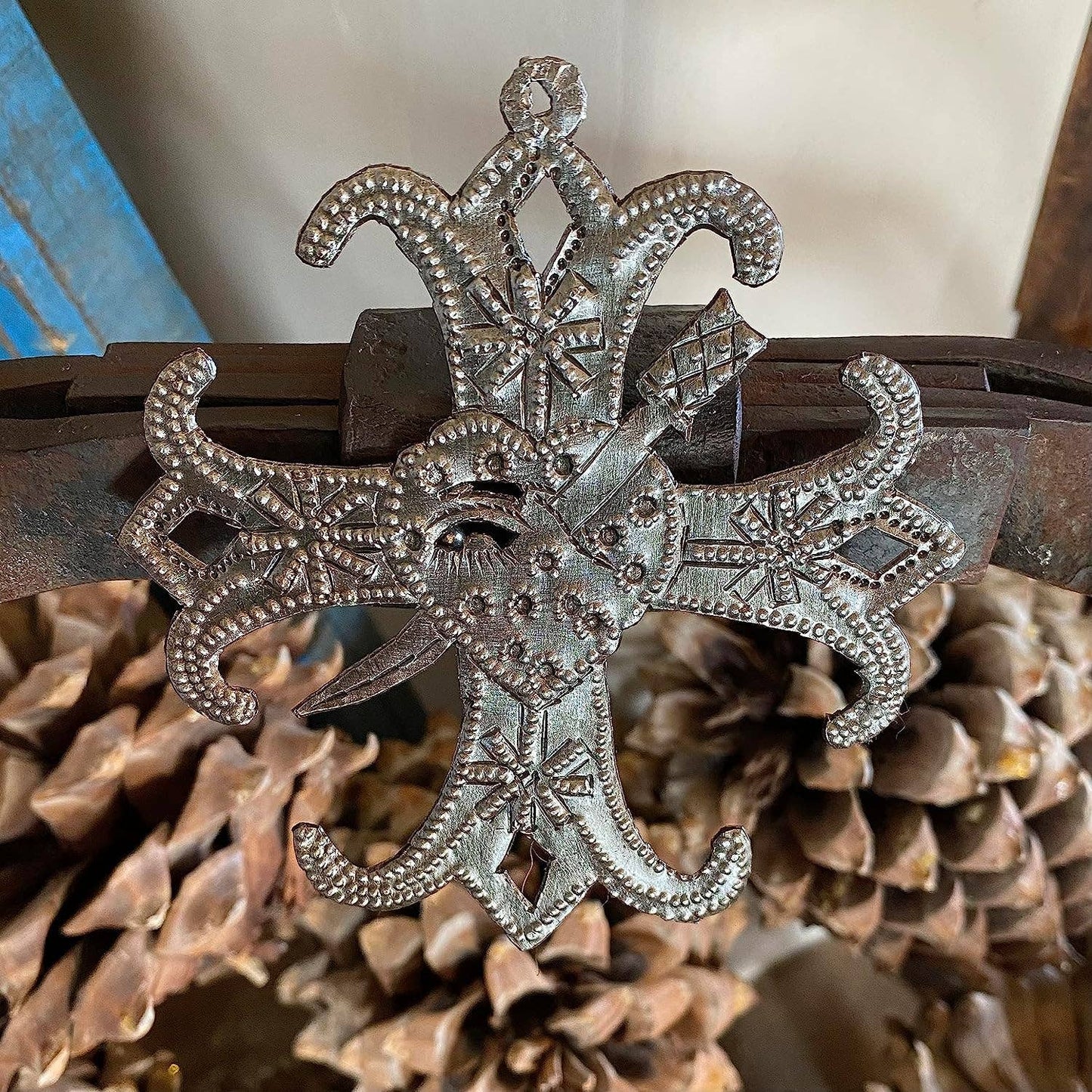 Erzulie Dantor Metal Veve Ornament II Handmade in Haiti