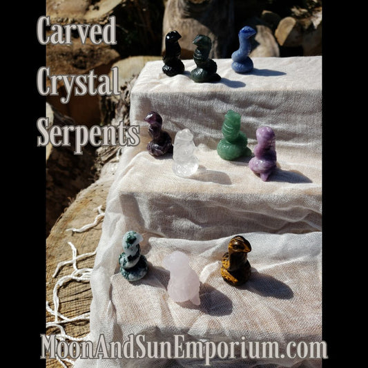 Carved Crystal Serpent