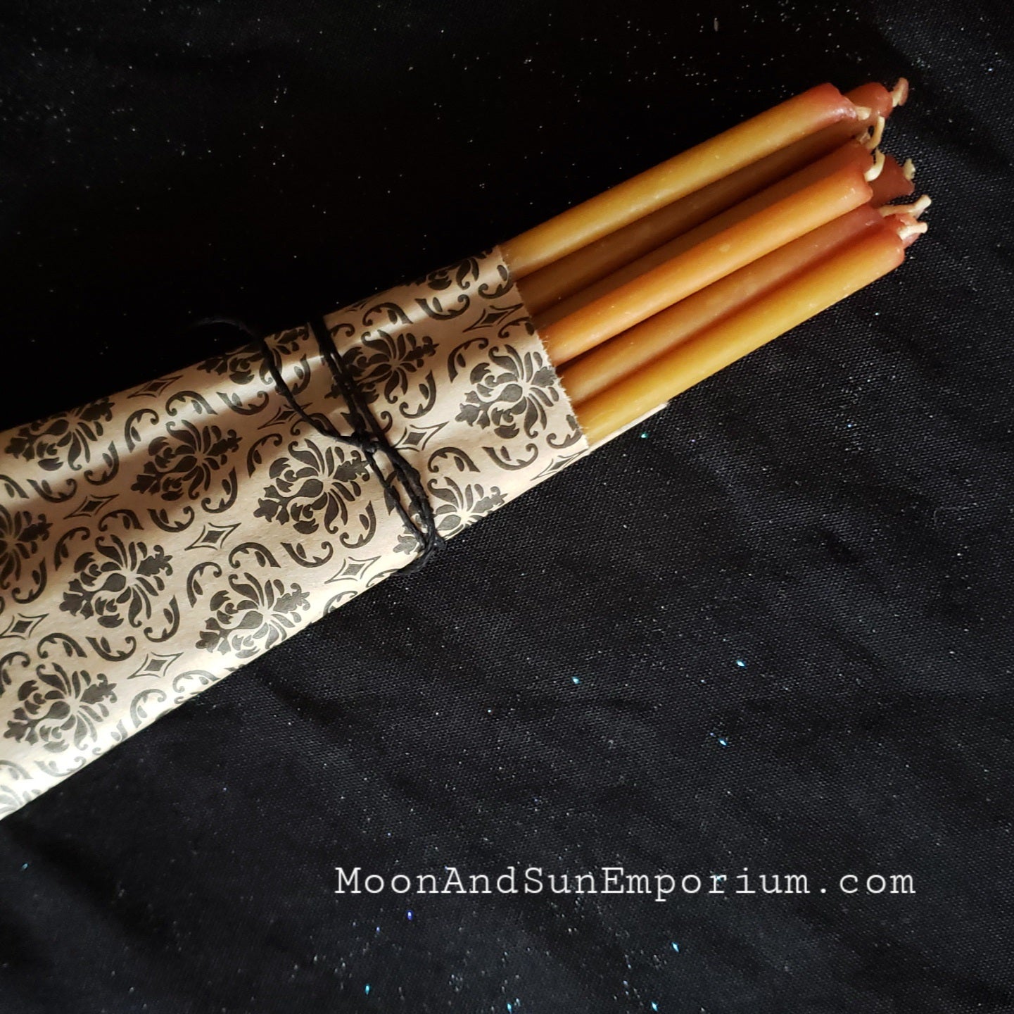 Dozen Thin Beeswax Tapers