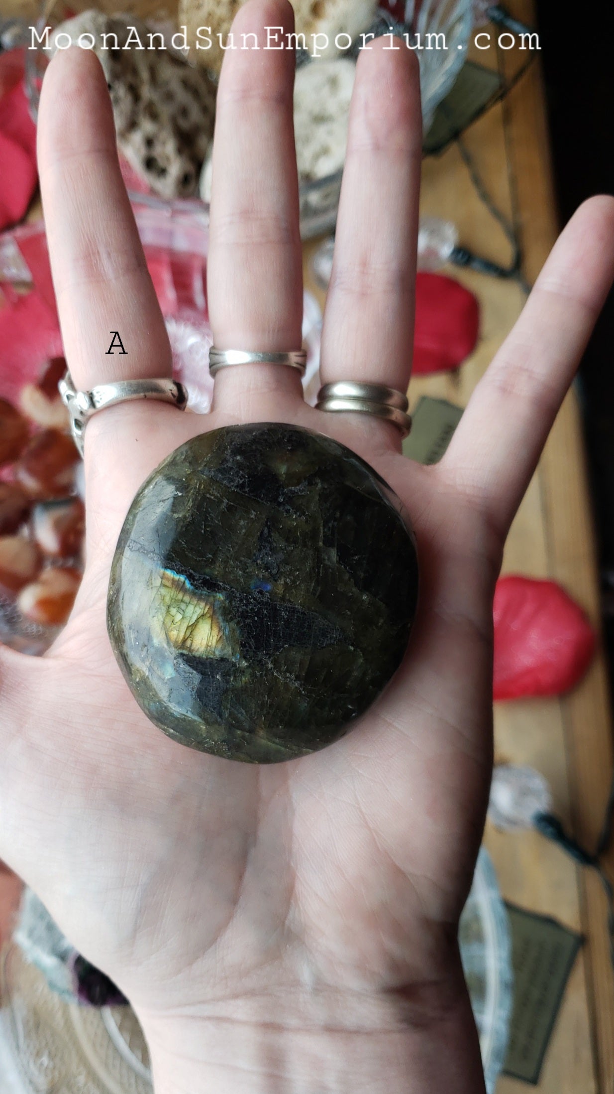 Labradorite Palm Stone