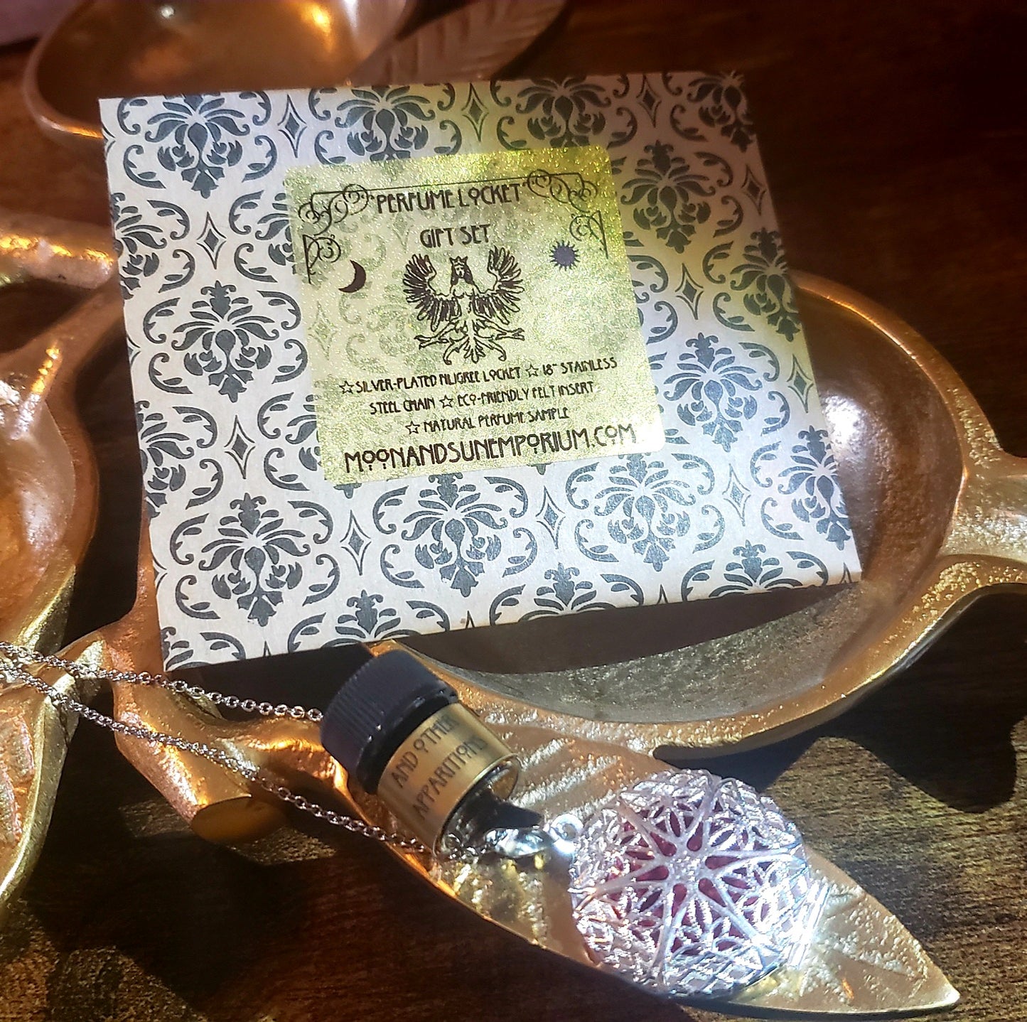 Perfume Locket Gift Set