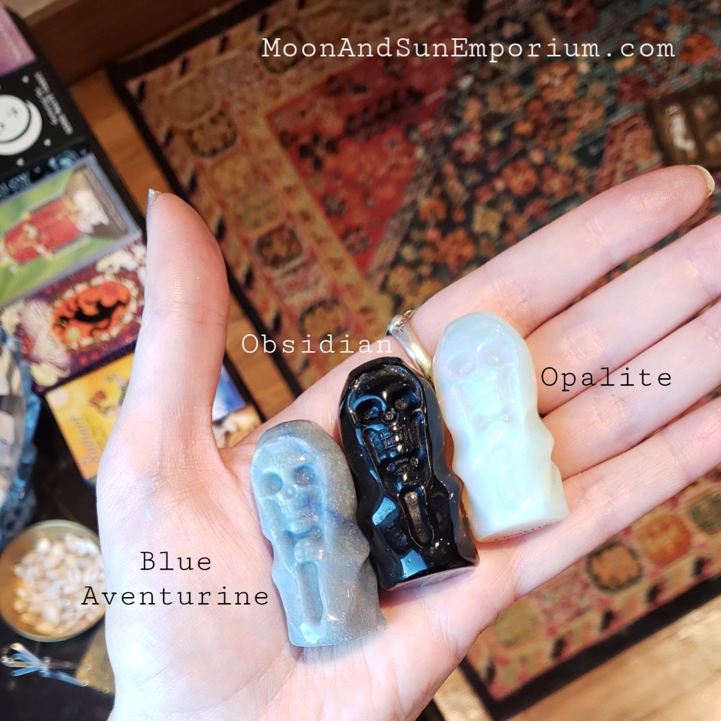 Santa Muerte Crystal Carving