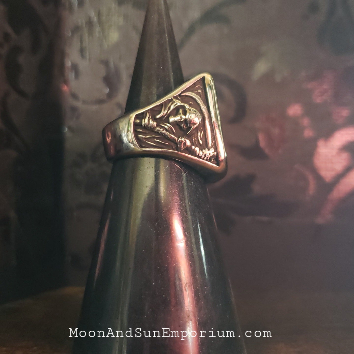 Santa Muerte Signet Ring