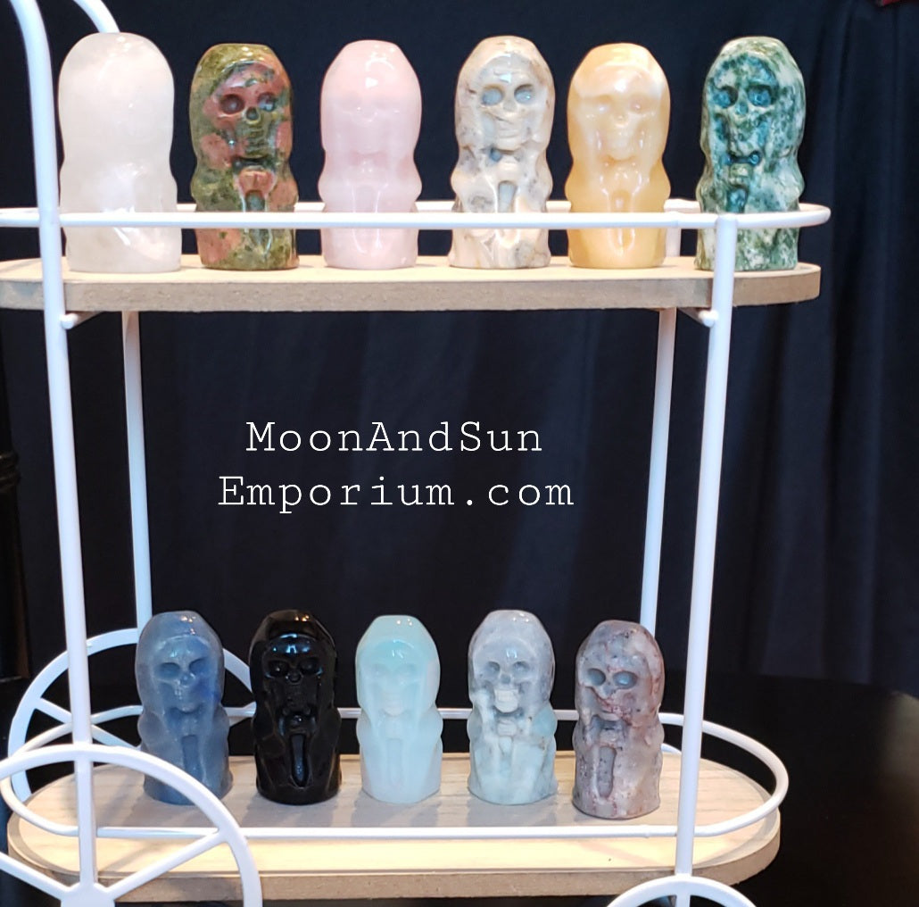 Santa Muerte Crystal Carving