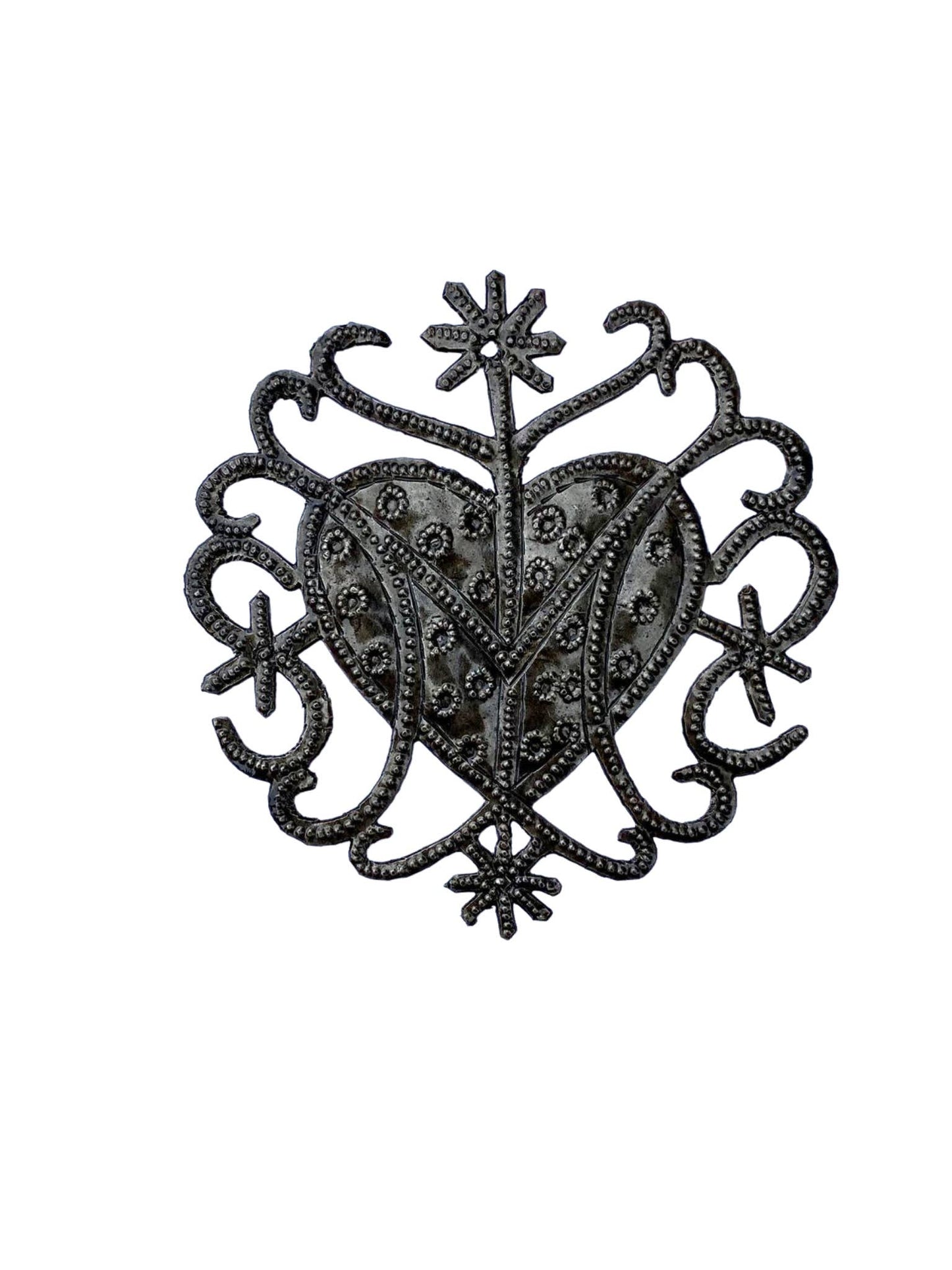 Erzulie Freda Metal Veve Ornament II Handmade in Haiti