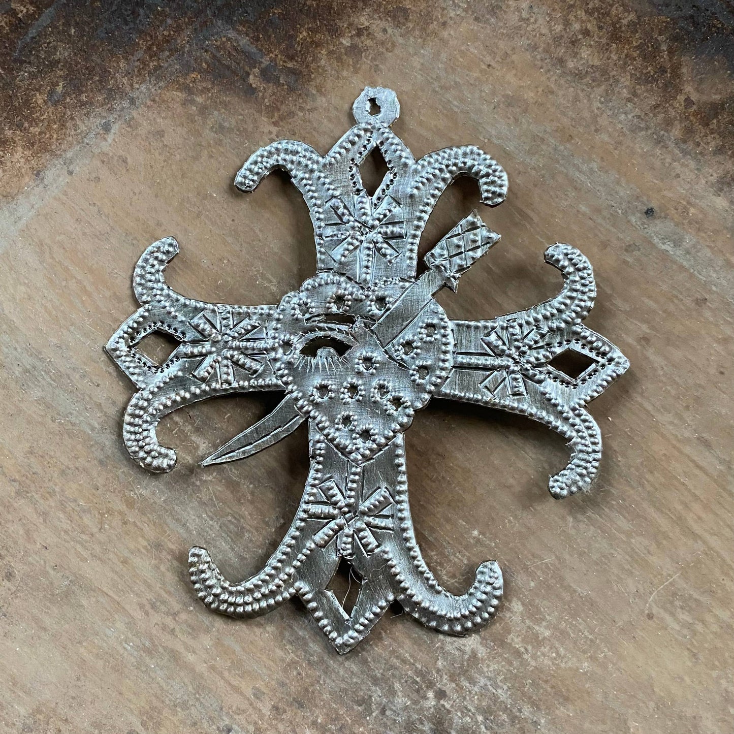 Erzulie Dantor Metal Veve Ornament II Handmade in Haiti