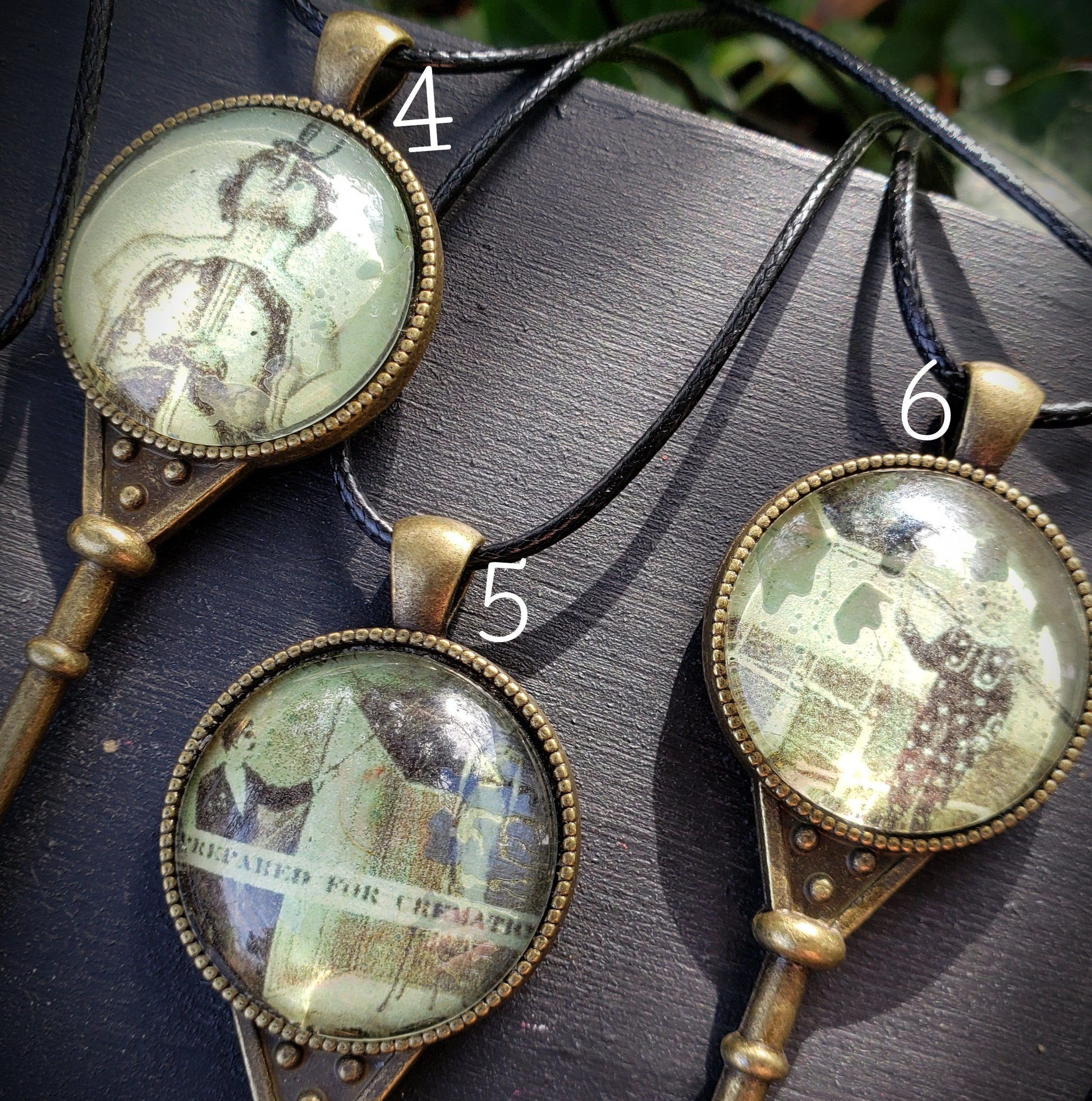One Creepy Key Pendant, Divination Pendulum, Gothic Ornament, Guillotine Jewelry, Cremation, Sideshow Oddities Curiosities