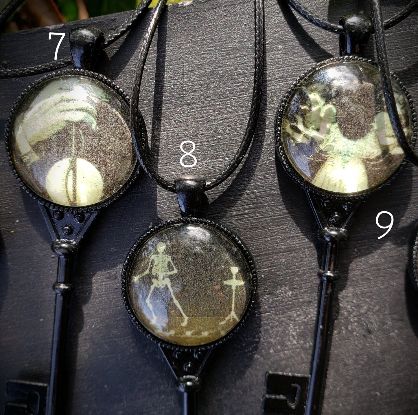 One Creepy Key Pendant, Divination Pendulum, Gothic Ornament, Guillotine Jewelry, Cremation, Sideshow Oddities Curiosities