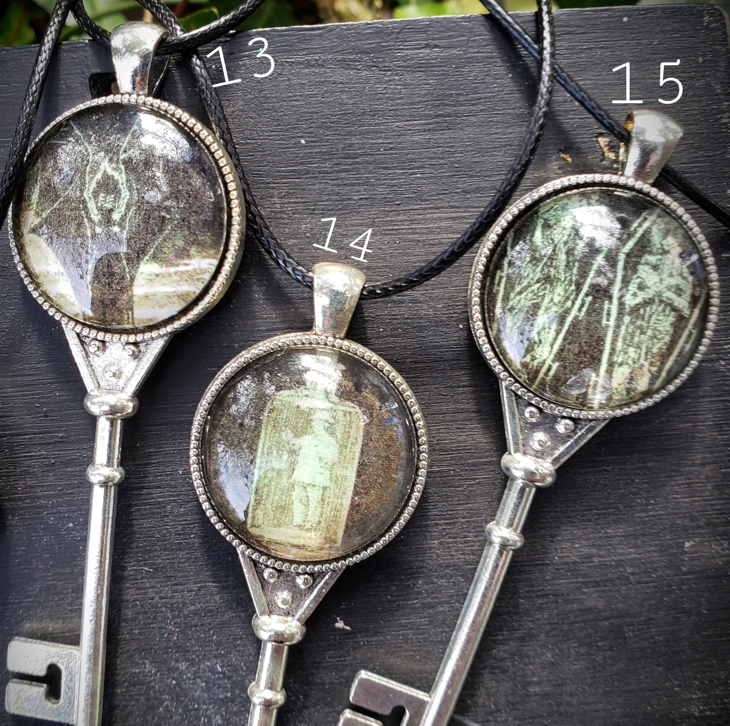 One Creepy Key Pendant, Divination Pendulum, Gothic Ornament, Guillotine Jewelry, Cremation, Sideshow Oddities Curiosities