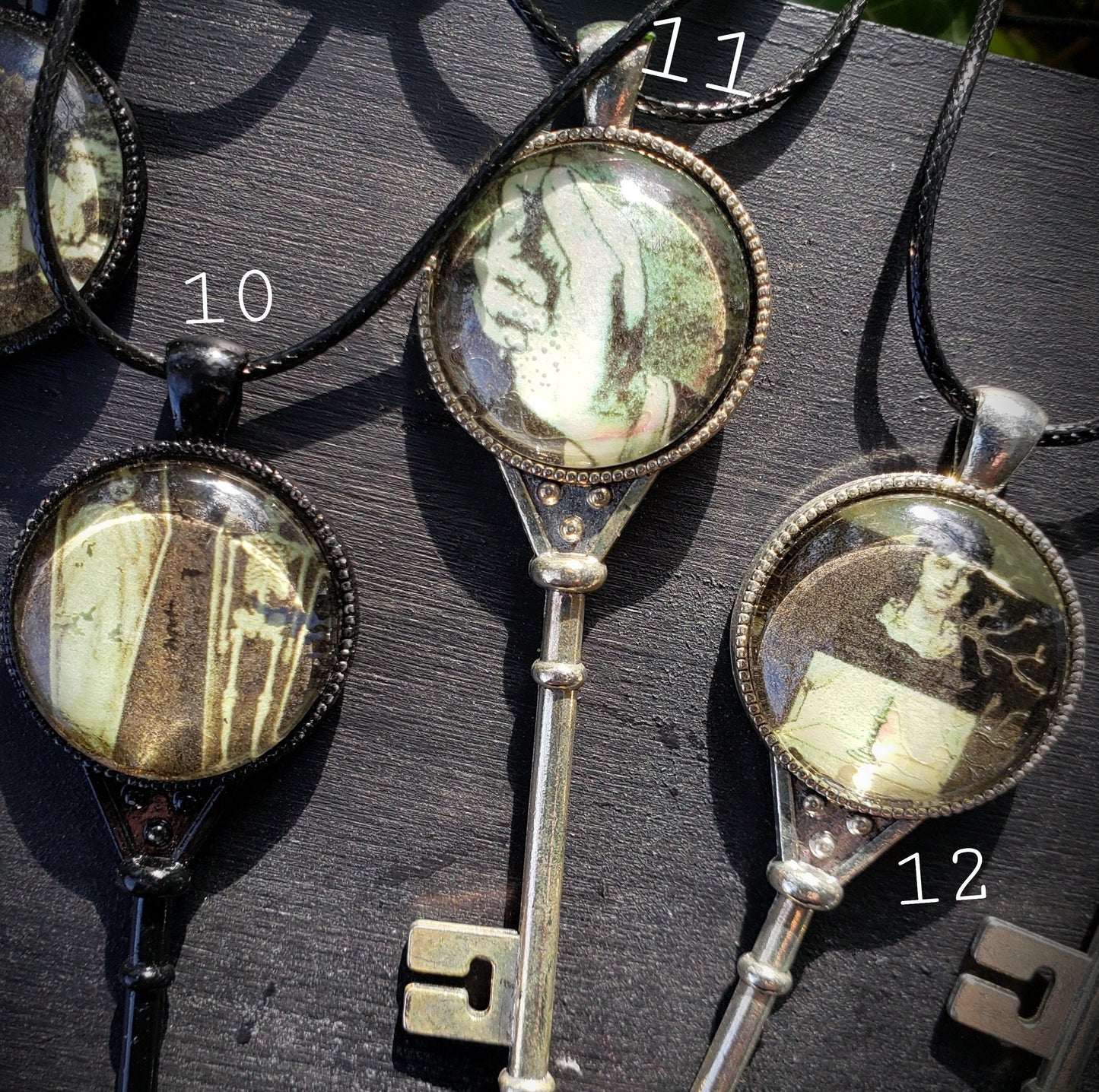 One Creepy Key Pendant, Divination Pendulum, Gothic Ornament, Guillotine Jewelry, Cremation, Sideshow Oddities Curiosities